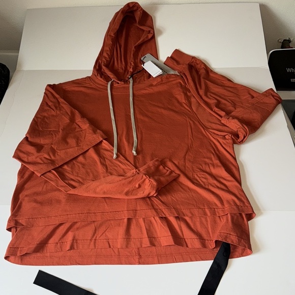 Rick Owens hustler DRKSHDW hoodie orange Size Small NWT - Picture 5 of 8